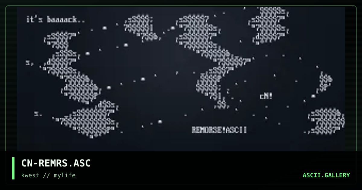 CN-REMRS.ASC, by cain, 1997