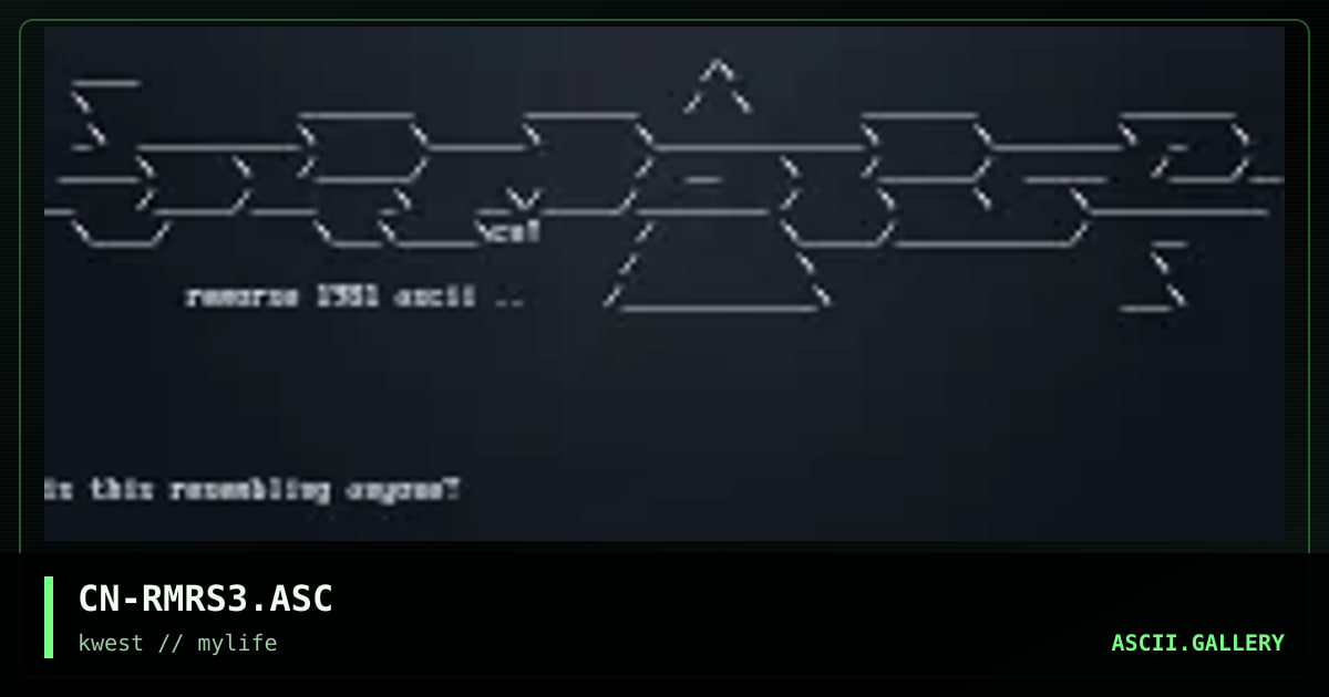 CN-RMRS3.ASC, by cain, 1997