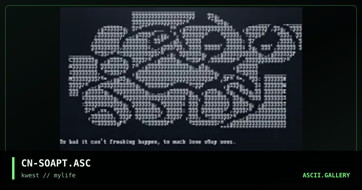 CN-SOAPT.ASC, by cain, 1997