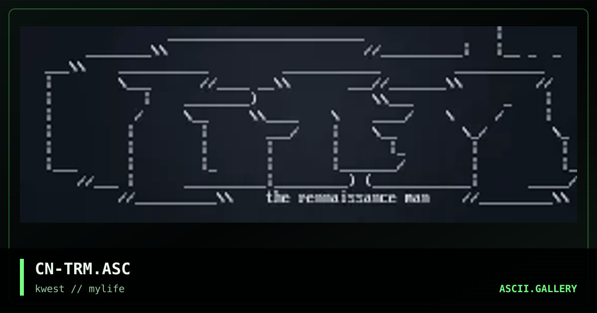 CN-TRM.ASC, by cain, 1997
