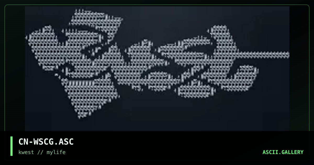 CN-WSCG.ASC, by cain, 1997