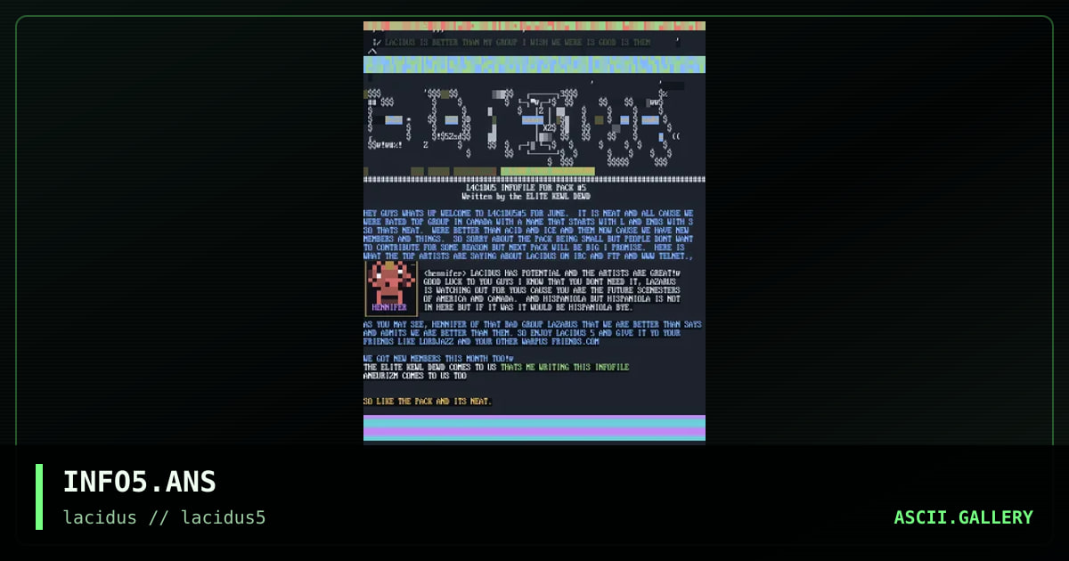INFO5.ANS, by the elite kewl dude, 1997