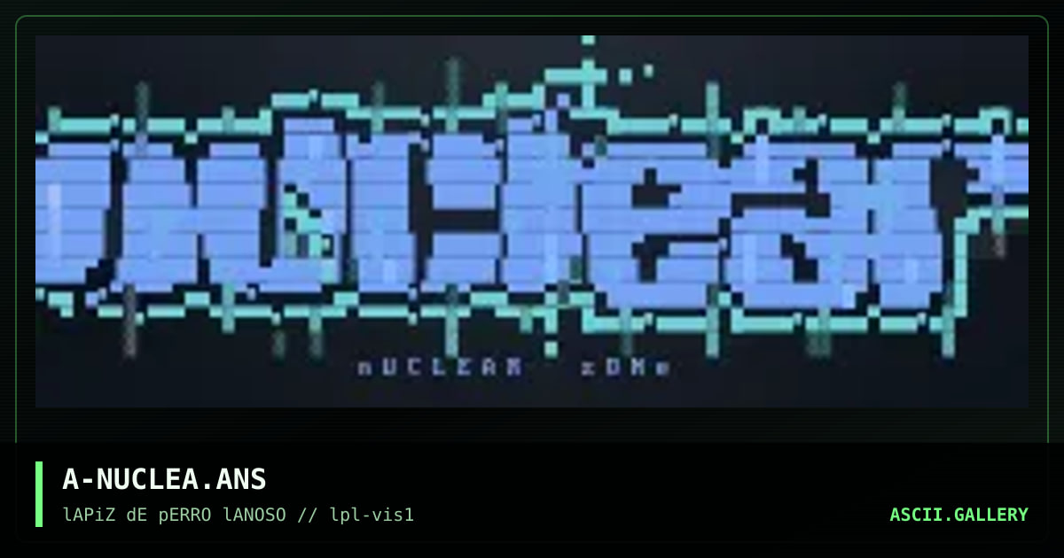 NUCLEAR zONE, by arlequin, 1996