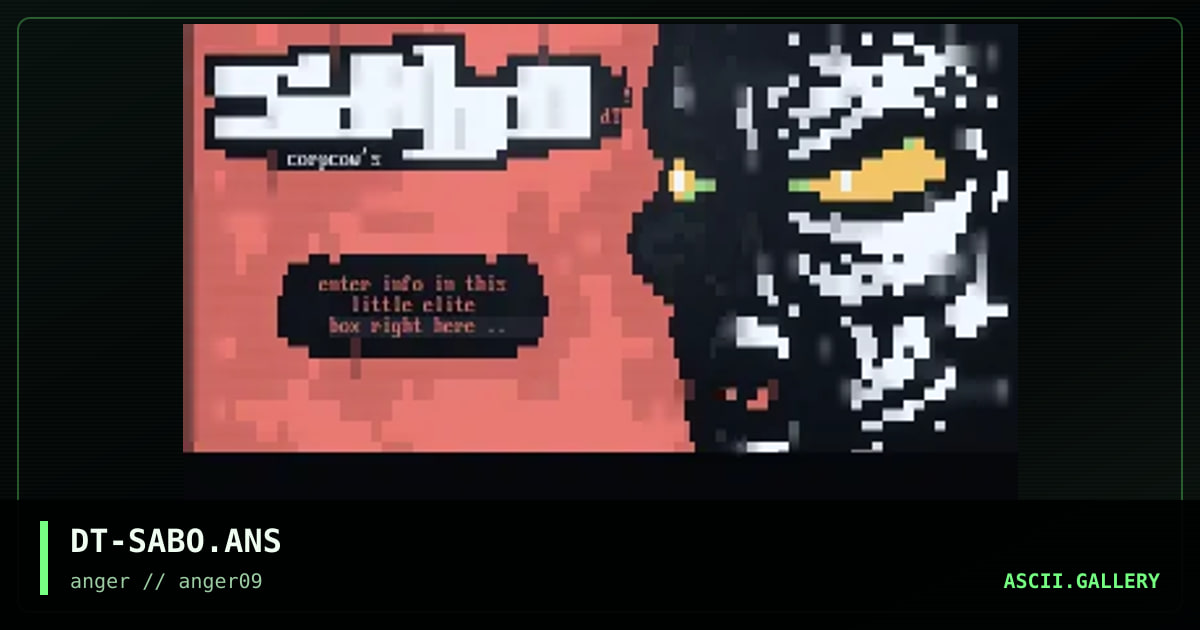 sabotage, by defiant, 1996