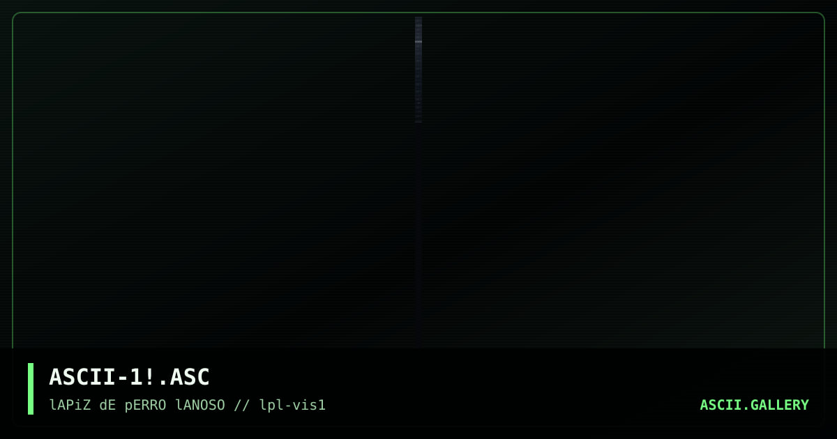 ASCII-1!.ASC, by groove, arlequin, darkside, 1996