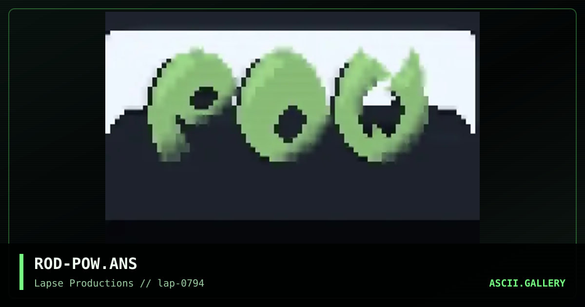 PoW Logo, by rodent, 1994