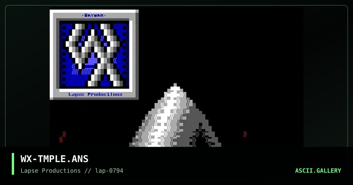 Lost Temple, by waxman, 1994