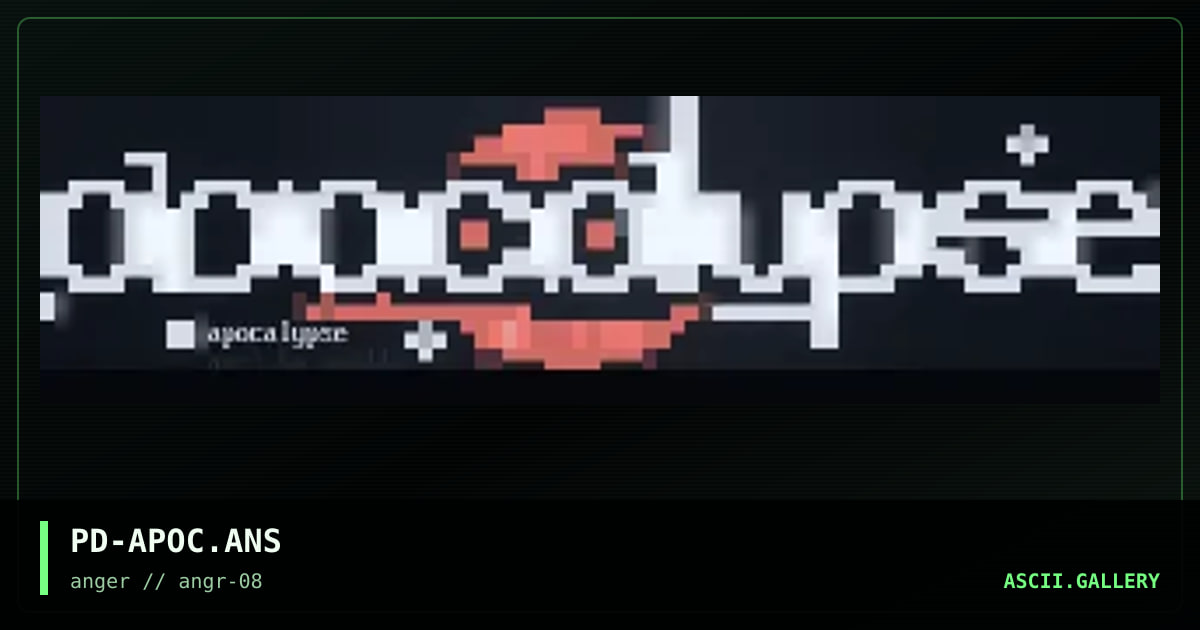 apocalypse, by proddy, 1996