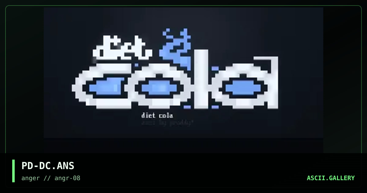 diet cola, by proddy, 1996