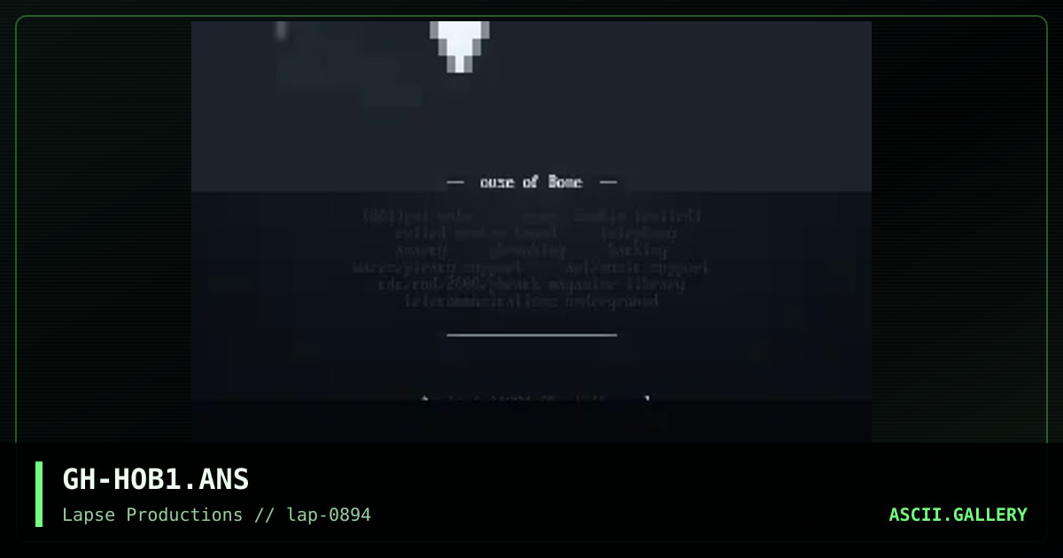 House of Bones, by ghent, 1994
