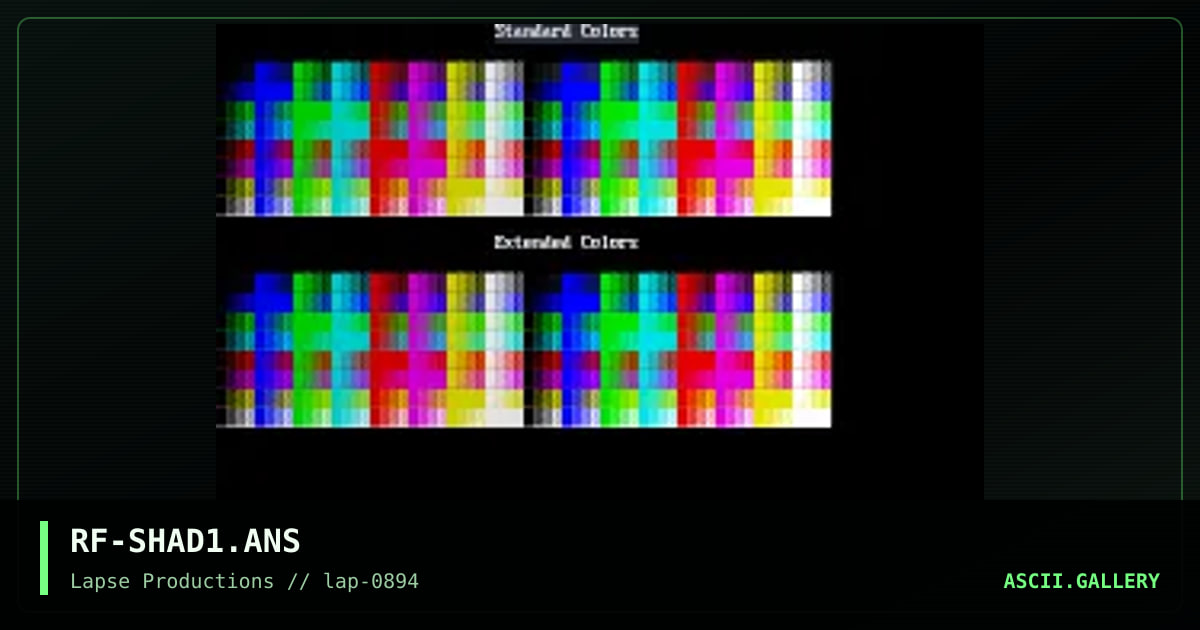 TRF's Full Palette Demonstration, by the red flame, 1994