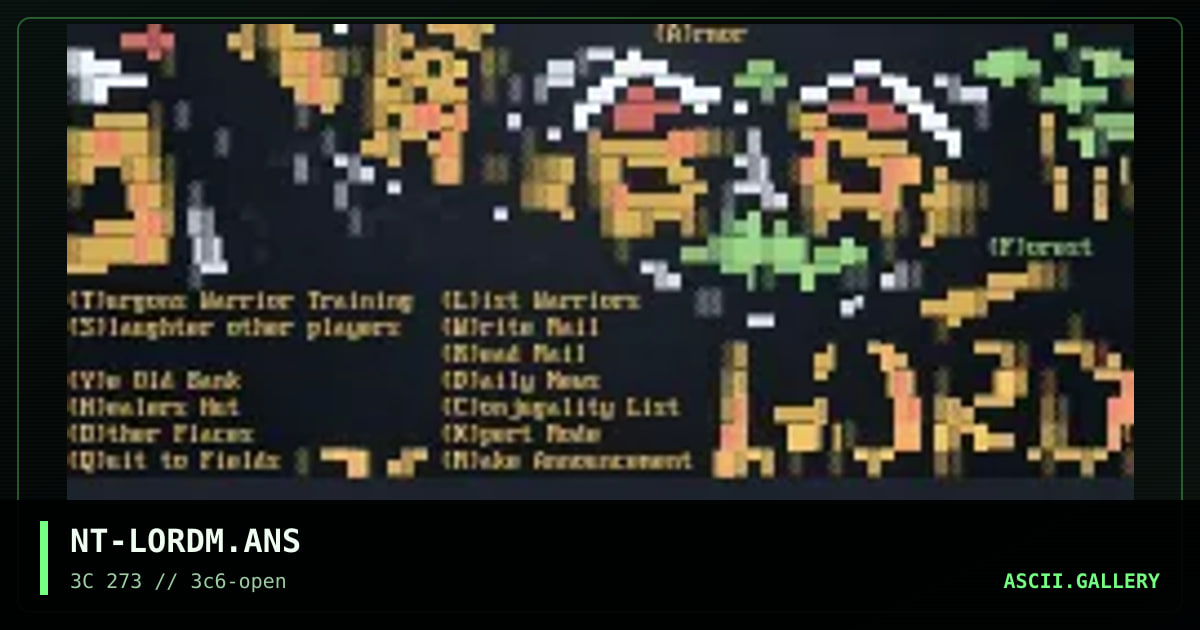 NT-LORDM.ANS, by nootropic, 1996