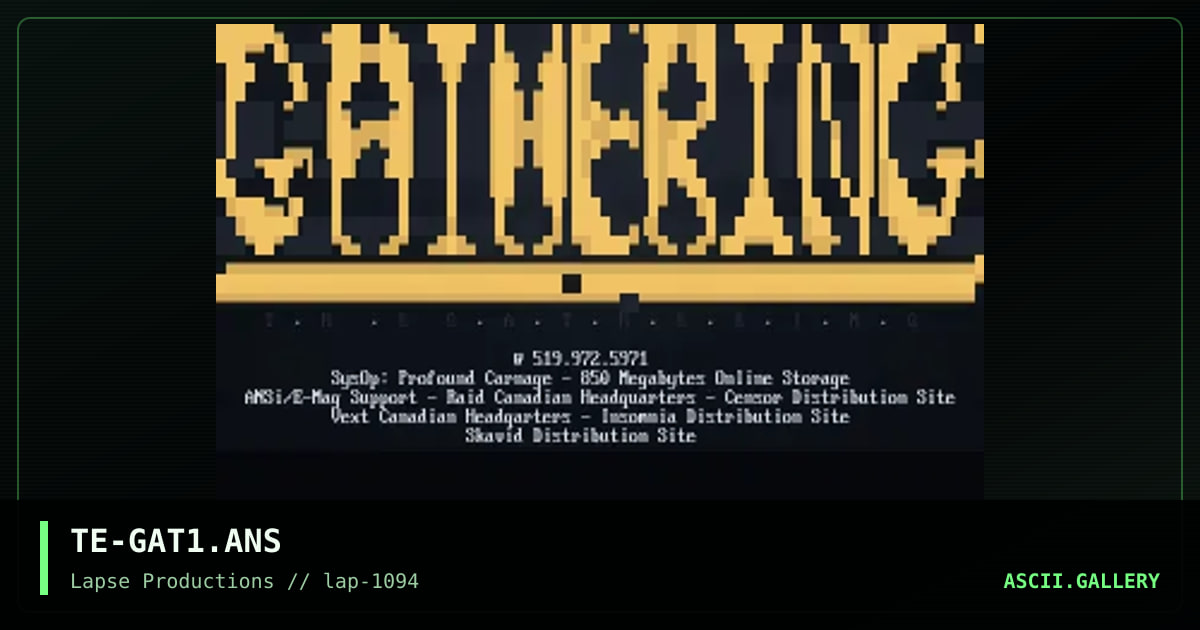 The Gathering, by tae, 1994