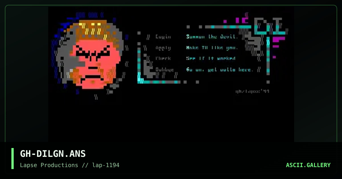 Shuttle Ansi for DI, by ghent, 1994