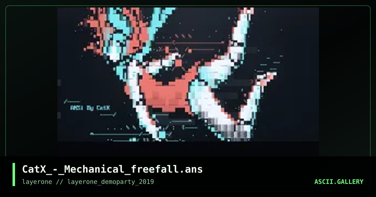 Mechanical freefall, by catx, 2019