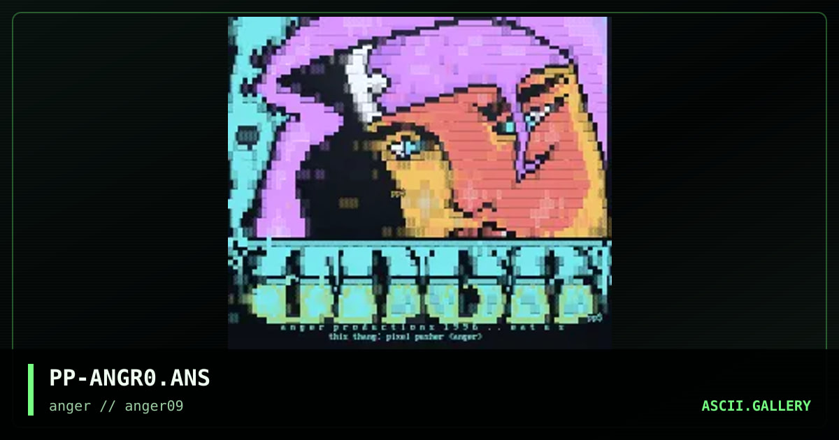 anger promo, by pixel pusher, 1996