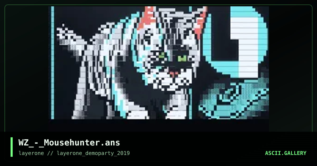 Mousehunter, by whazzit, 2019