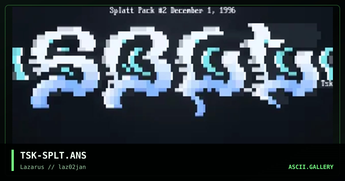 TSK-SPLT.ANS, by the silent killer, 1997