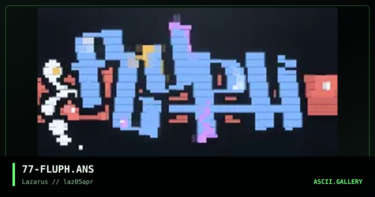 FLUPH, by agent 77, 1997