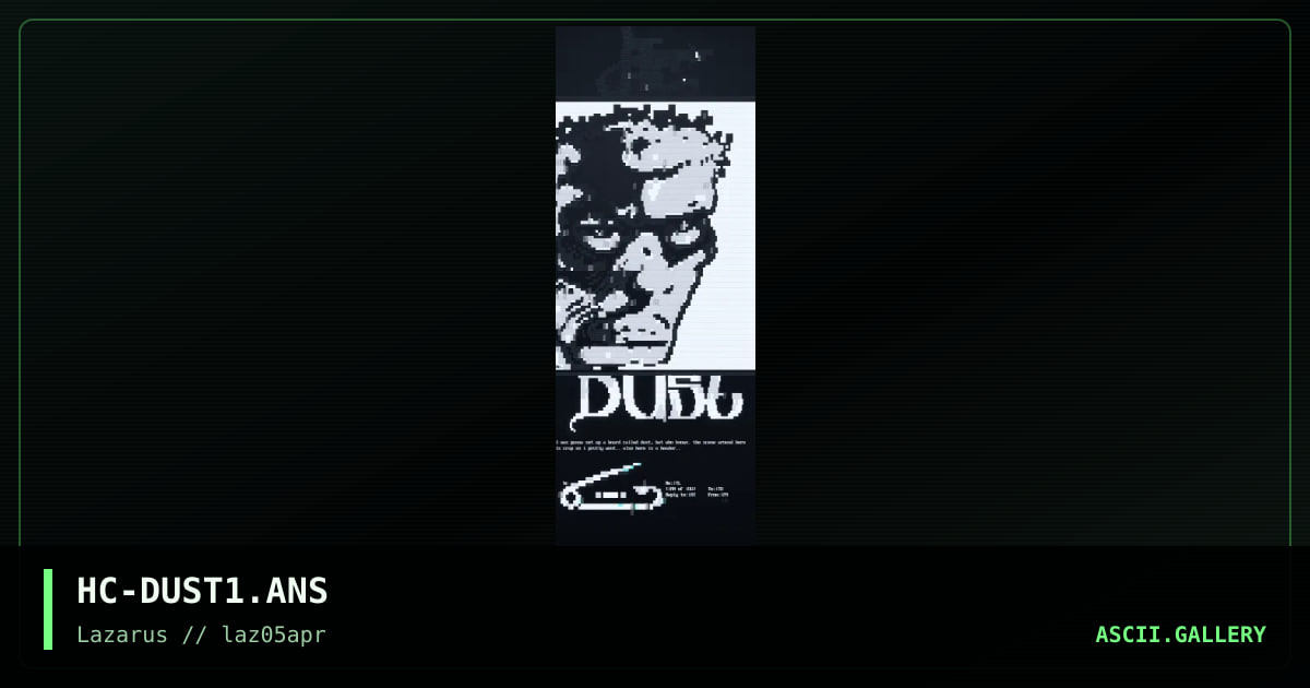 dust, by hachi, 1997