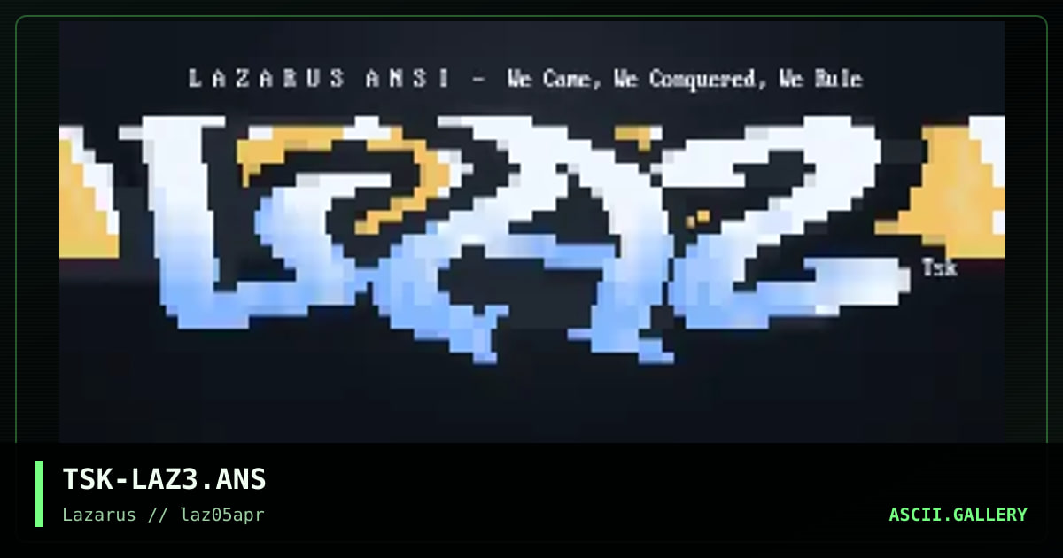 TSK-LAZ3.ANS, by the silent killer, 1997