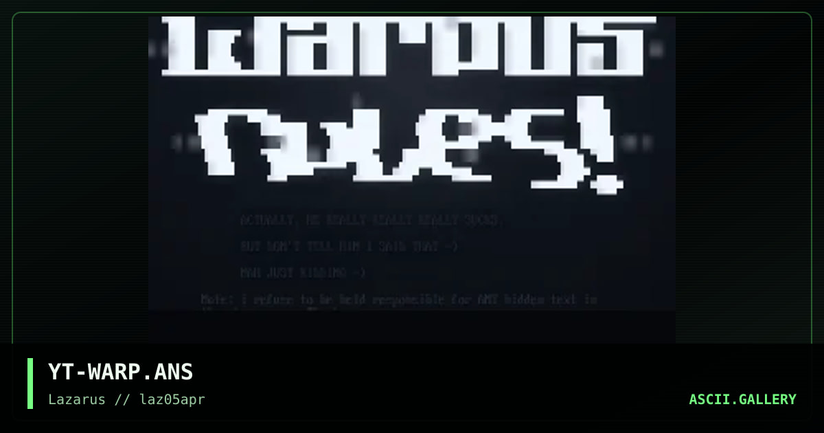 Warpus Rules!!!, by neophyte, 1997