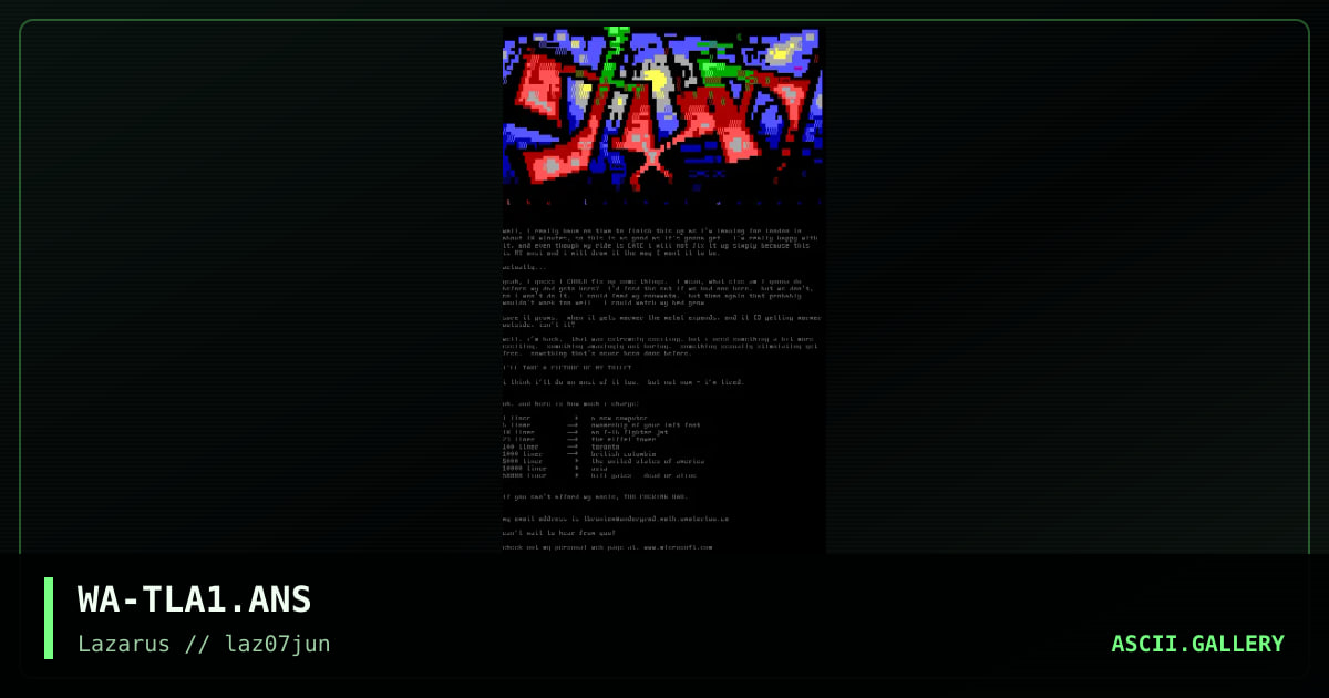 the lethal aspect, by warpus, 1997