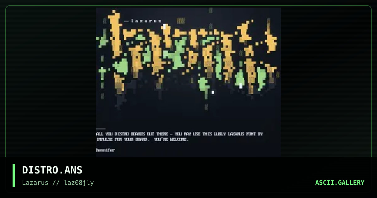 distro board ansi, by impulse, 1997