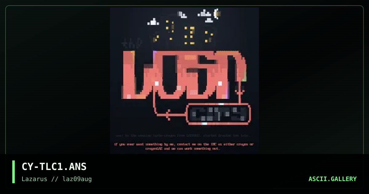 the lost city (logo), by crayon, 1997