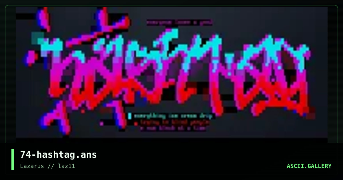 Hashtag, by discofunk 1974, 2020