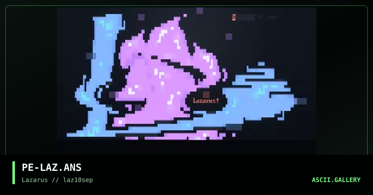 (guest) Lazarus Promo, by phonyeye, 1997
