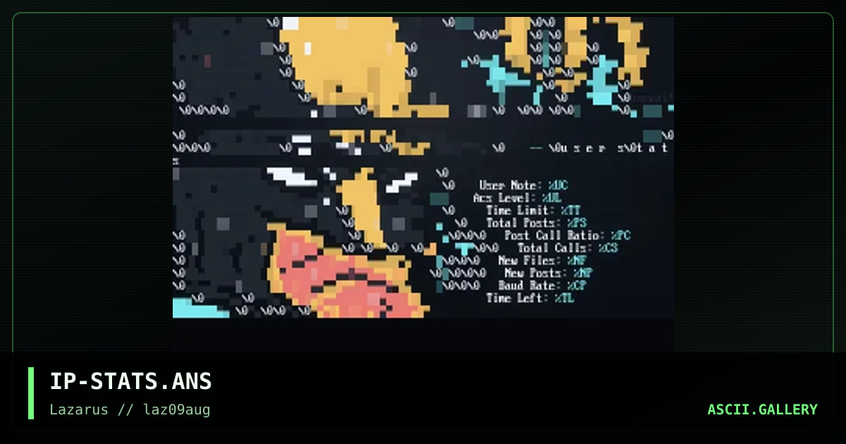 unreal stats screen, by impulse, 1997