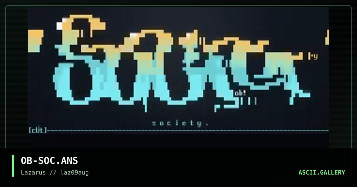 Society, by oddball, 1997