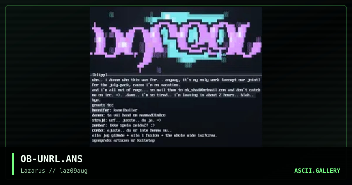 Unreal!, by oddball, 1997