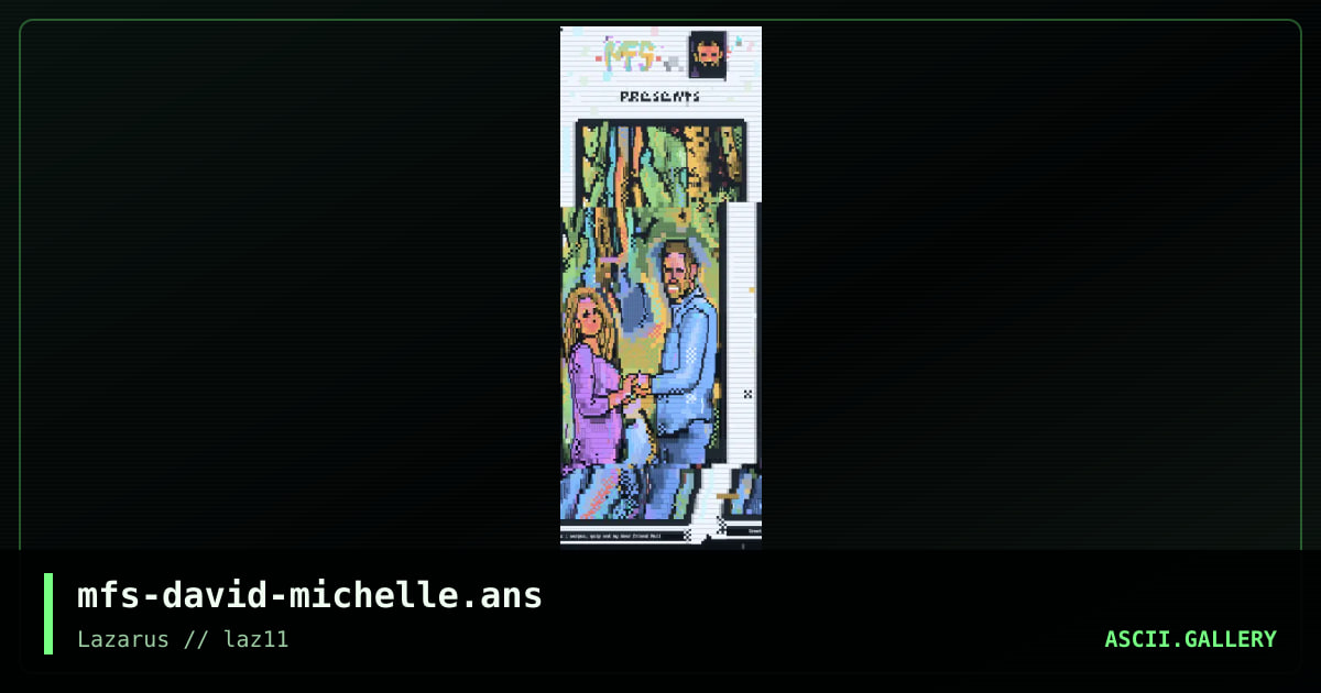 David & Michelle, by mel farr suppastar, 2020