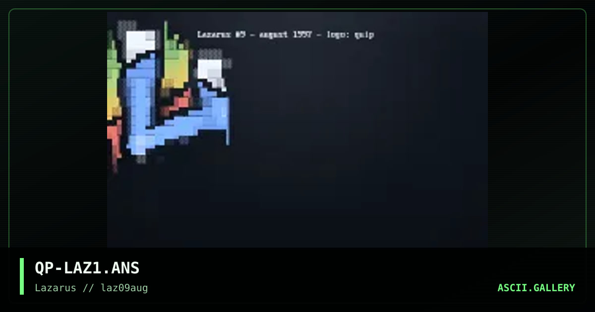 lazarus, by quip, 1997