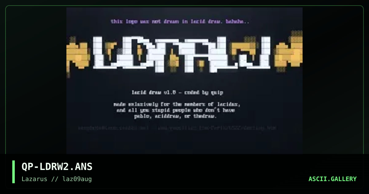 lacid draw, by quip, 1997