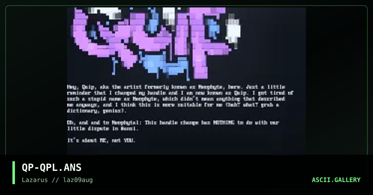 quip, by quip, 1997