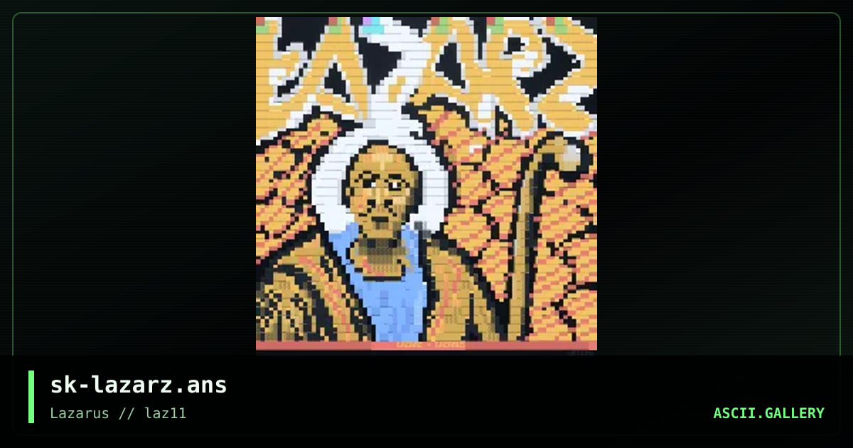 ┼üAZARZ(LAZARUS), by simonking, 2020