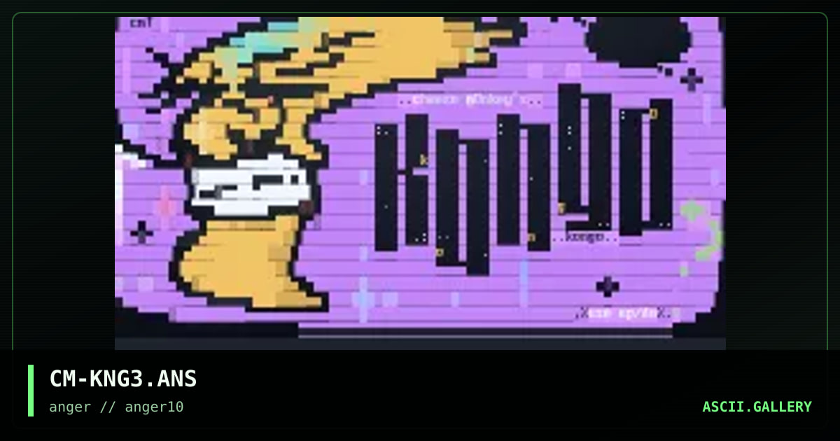 k0ngo, by cheeze monkey, 1996