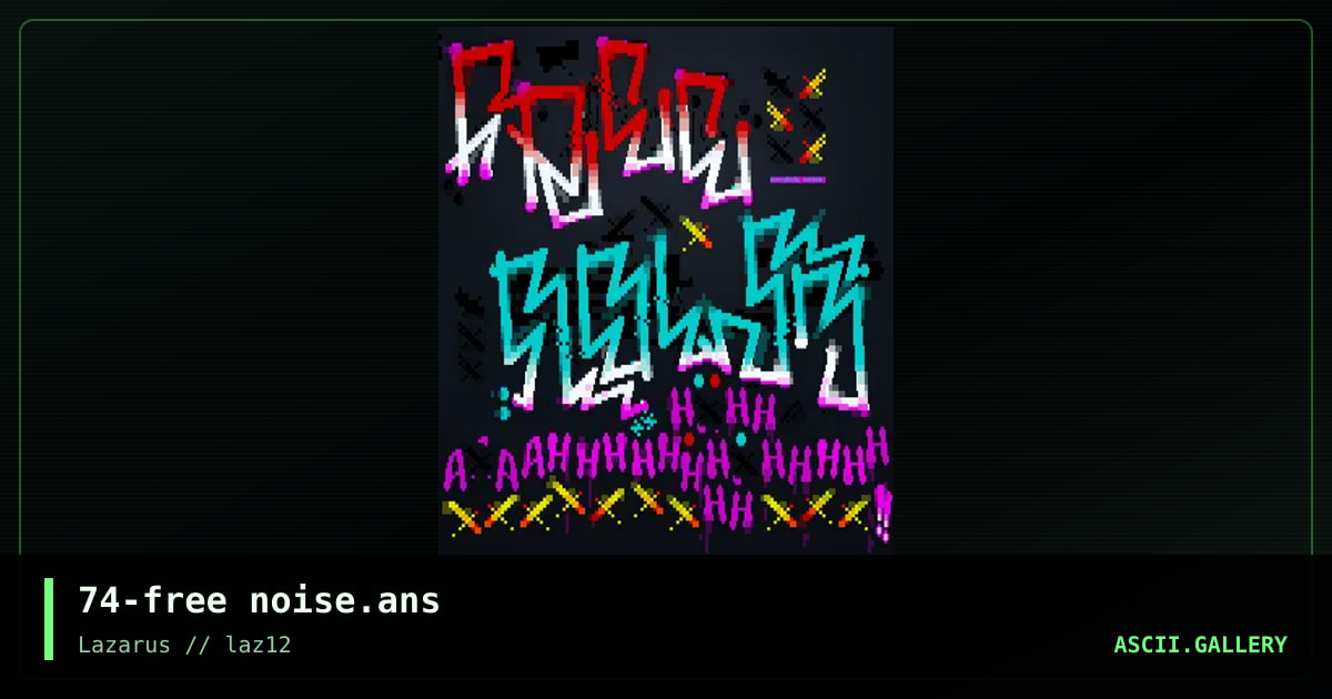 74-free noise.ans, by discofunk 1974, 2020