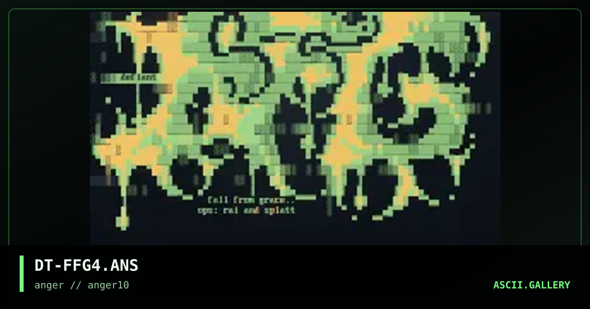 fall from grace., by defiant, 1996