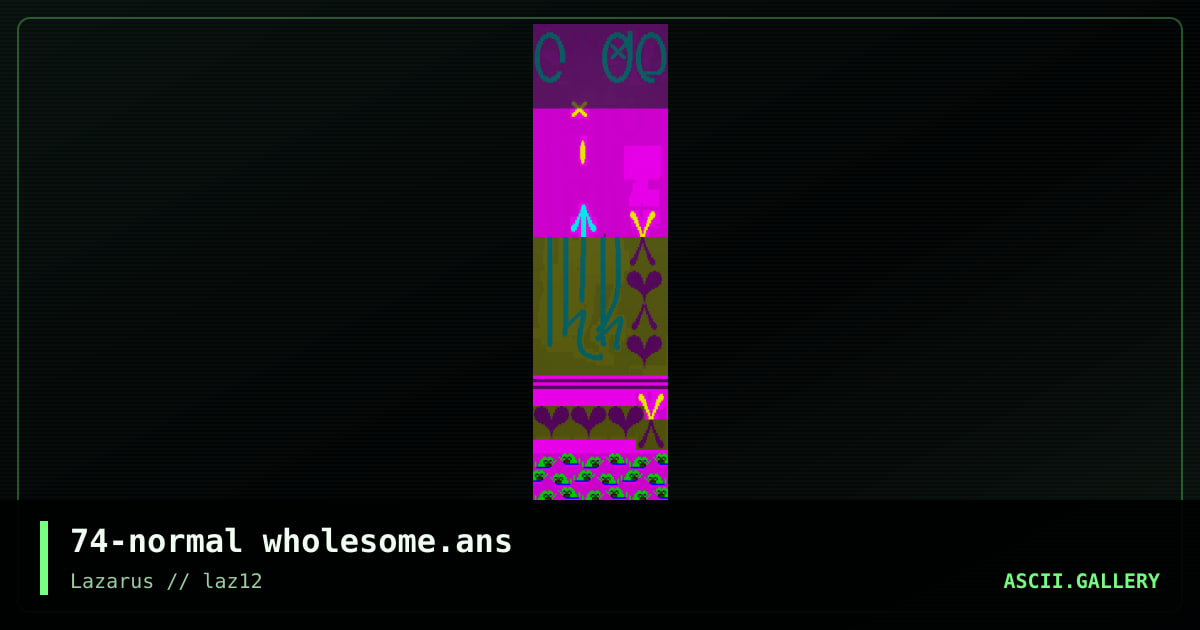 74-normal wholesome.ans, by discofunk 1974, 2020