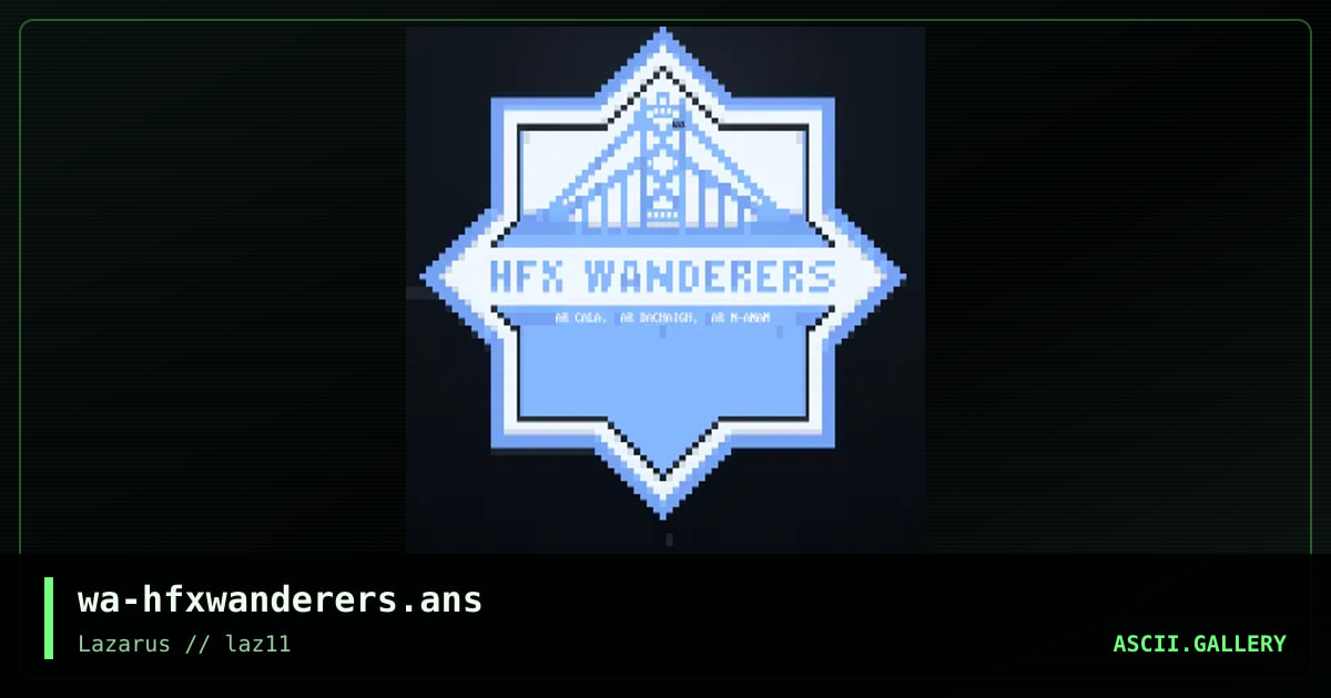 HFX Wanderers, by warpus, 2020