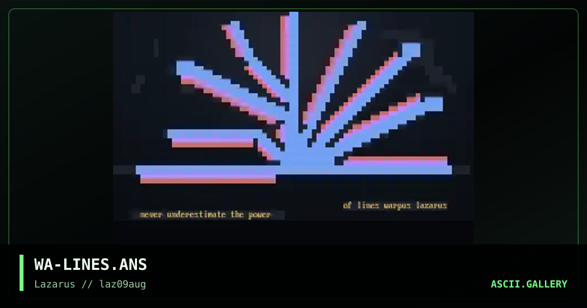 power of lines, by warpus, 1997
