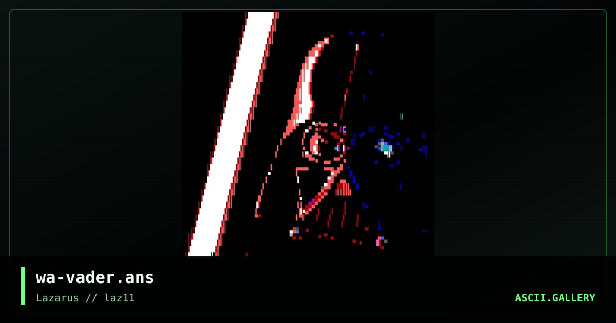 Vader, by warpus, 2020