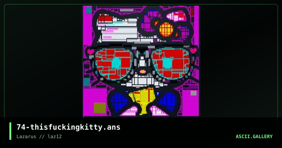 This fucking kitty, by discofunk 1974, 2020