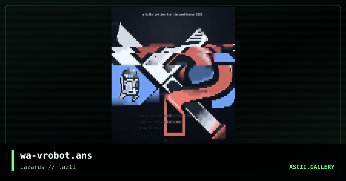 VR robot pamphlet, by warpus, 2020