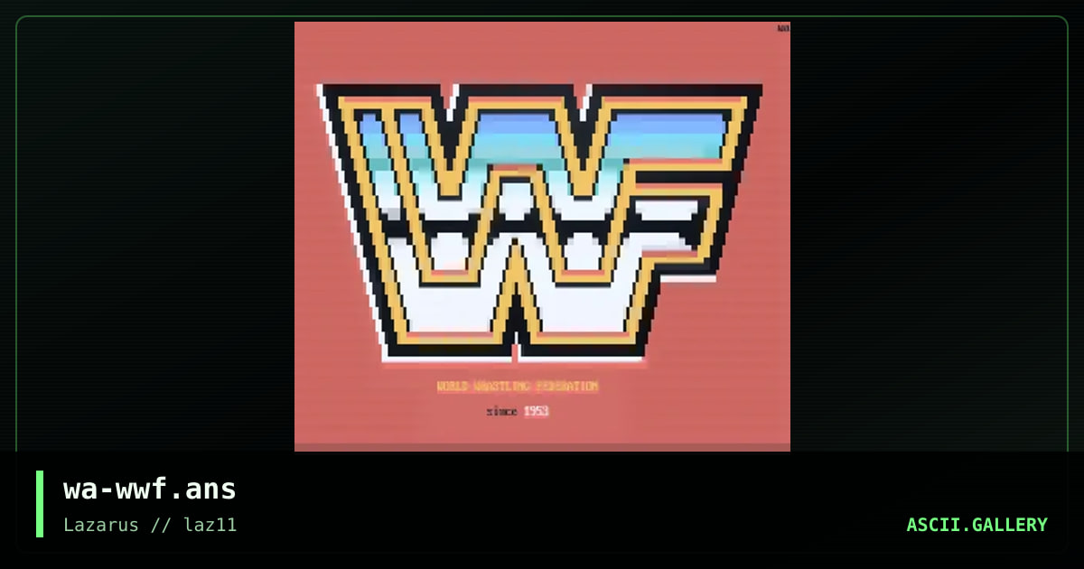 WWF, by warpus, 2020