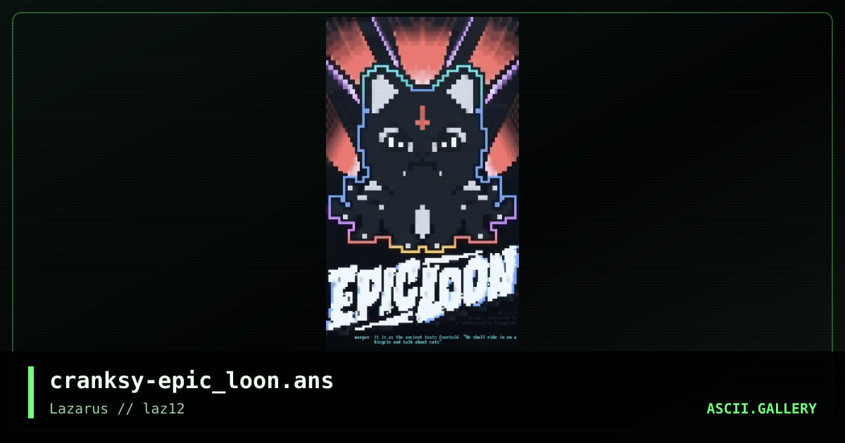 Epic Loon, by cranksy, 2020